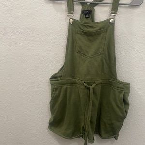 Overall Shorts - Green